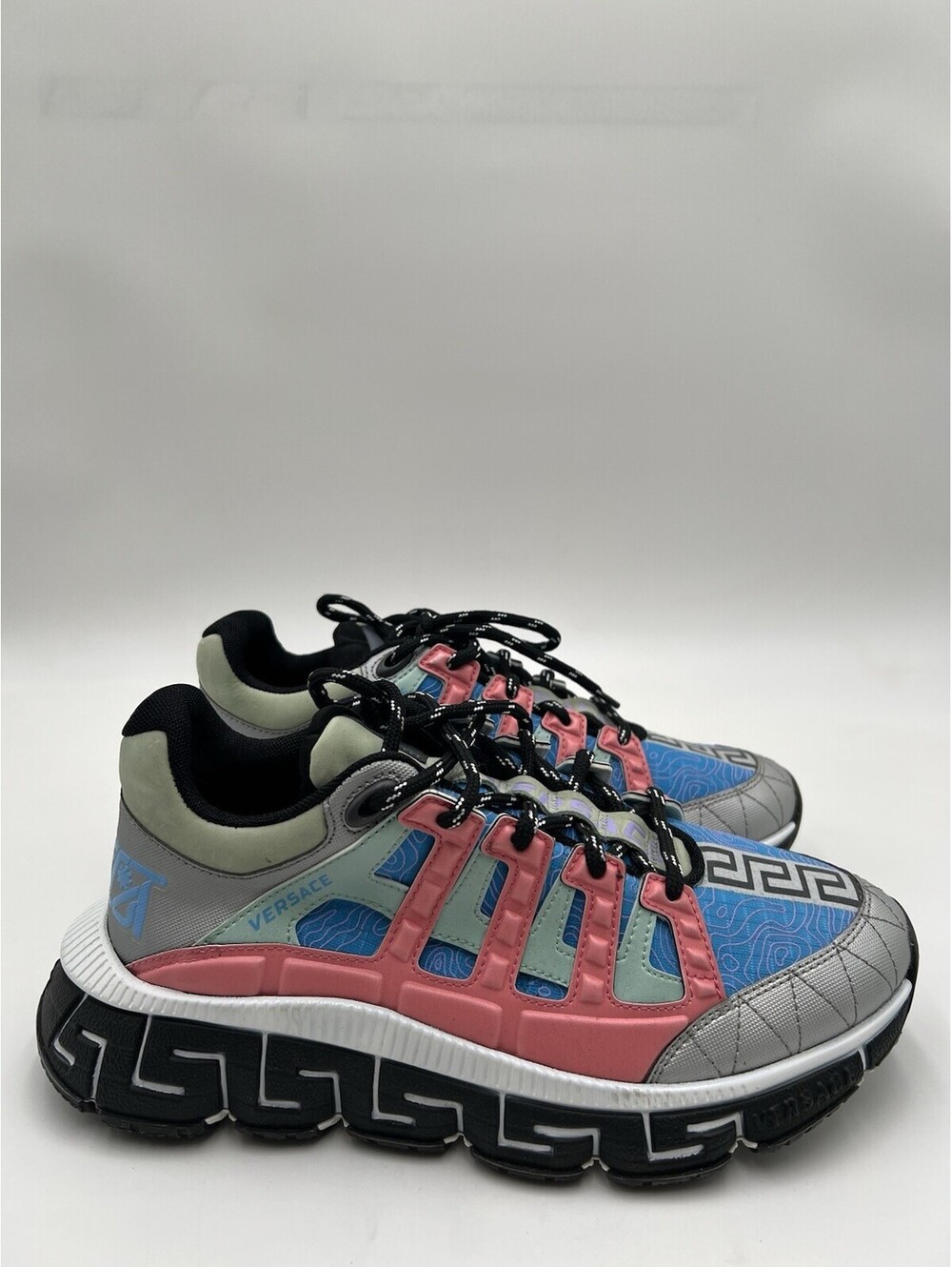 Women’s Versace Trigreca Low-top model in the "Silver Sky Bright Coral Size 39.5